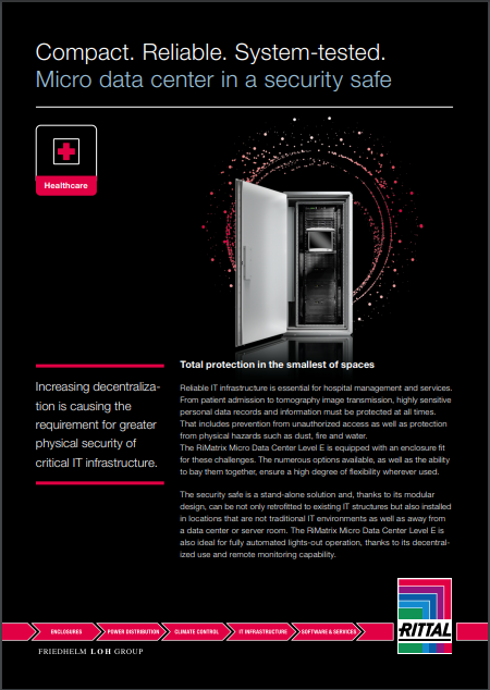Micro data center in a security safe